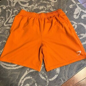Orange Men GymShark Shorts